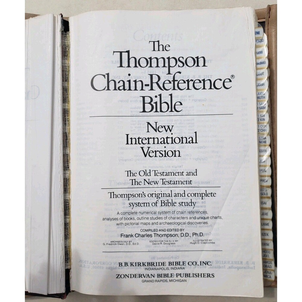 1983 Thompson Chain-Reference New International Version Bible Red Letter READ - Picture 11 of 14